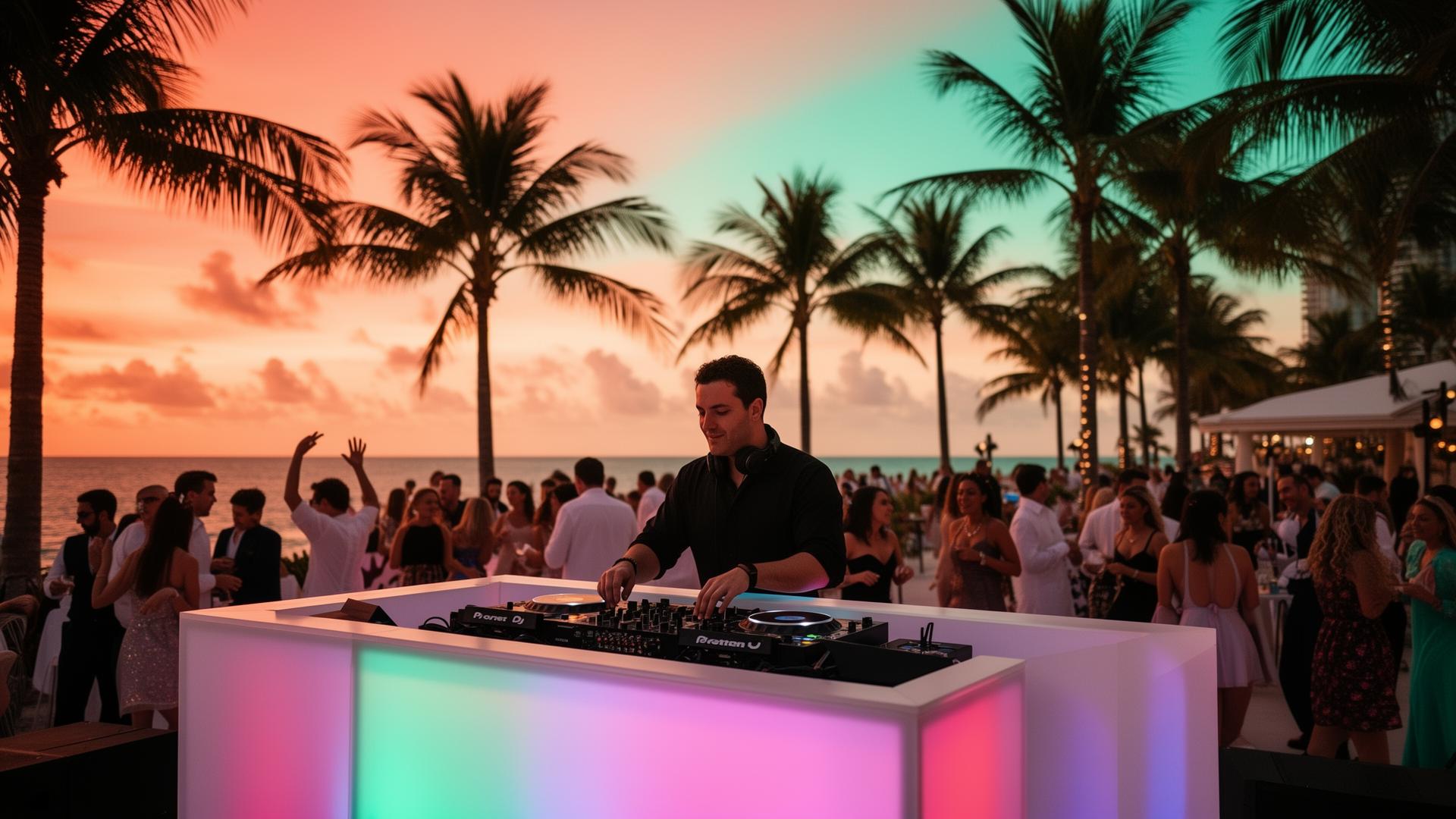 DJ performing at a Florida wedding event